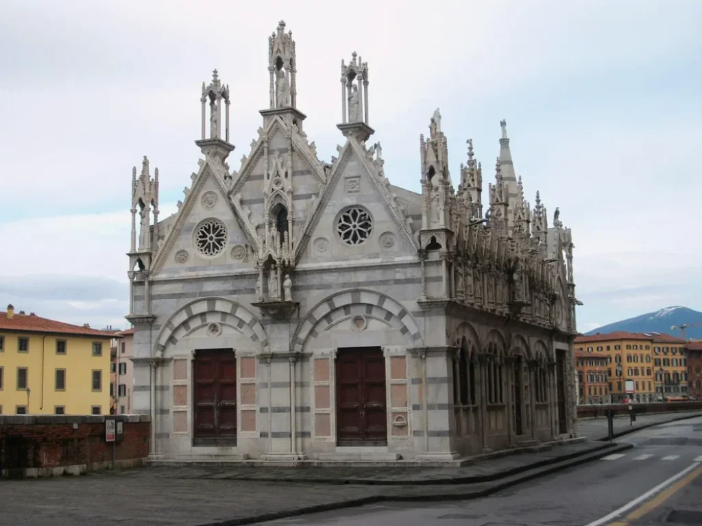 Gothic Church of Santa Maria della Spina in Pisa, Italy